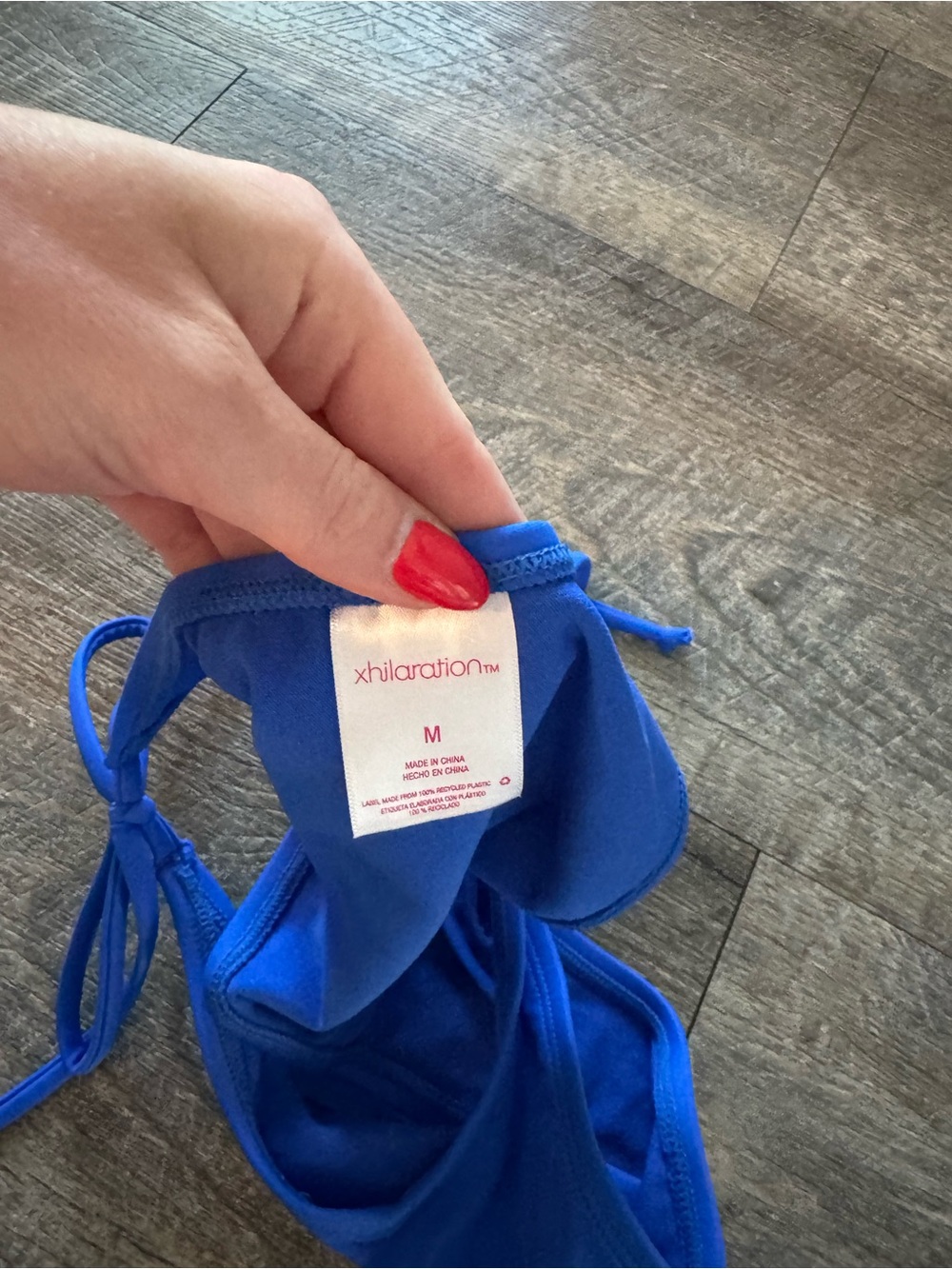 Target String Blue Bikini Bottom - Picture 2 of 3